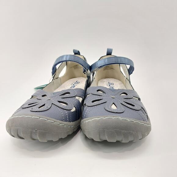 JBU Magnolia Navy Blue Mary Janes US 8M Flower Comfort - Picture 14 of 14
